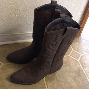 Dark Brown Cowboy Boots
